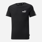 T-shirt chłopięcy sportowy Puma Ess Tape Tee B 84730001 116 cm Czarny (4064535664546) - obraz 4