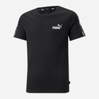 T-shirt chłopięcy sportowy Puma Ess Tape Tee B 84730001 128 cm Czarny (4064535664553) - obraz 4