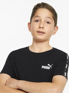 Підліткова футболка для хлопчика Puma Ess Tape Tee B 84730001 140 см Чорна (4064535664560) - зображення 3