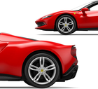 Samochód zdalnie sterowany Rastar Ferrari 296 GTS Czerwony (6930751323063) - obraz 5