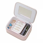 Шкатулка Casegrace SP-01167 Pink для украшений и ювелирных изделий портативная с зеркалом