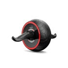 Ролик для преса PowerPlay зі зворотним механізмом AB Wheel Pro, чорно-червоний (PP_4326_Black/Red) (817545593)