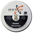 Кулі пневматичні SPOTON Hunter 250 шт, 4.5 мм, 0.63г, шт - зображення 3