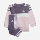 Дитячий теплий спортивний костюм (світшот + штани) для дівчинки Adidas IG 3S TIB FL TS IJ6325 74 см Рожевий/Фіолетовий (4066762696932) - зображення 1