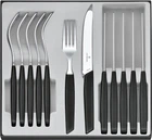 Набор столовых приборов Victorinox Swiss Modern Table Set 12 предметов с черной ручкой (6.9093.11W.12)
