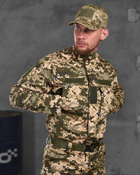 Тактичний статутний костюм 4в1 штани+кітель+кепка+ремінь S піксель (87481) - зображення 7
