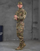 Тактичний статутний костюм 4в1 штани+кітель+кепка+ремінь M мультикам (87480) - зображення 2