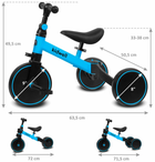 Триколісний велосипед Kidwell 3 в 1 Pico Синій (5901130084401) - зображення 4