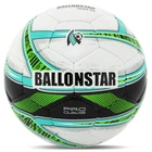 М'яч футбольний професійний №5 BALLONSTAR (PU, Білий-салатовий) (FB-4403_Білий-салатовий)