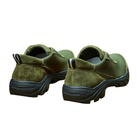Тактичні кросівки літні PAV M18 олива хакі шкіряні сітка прошиті 40 - зображення 2