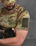 Тактический летний костюм 3в1 штаны+футболка+кепка M мультикам (87430) - изображение 6