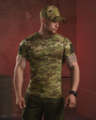 Тактическая мужская пароотводящая футболка L мультикам (87438) - изображение 1