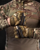 Тактические полнопалые перчатки Mechanix M-Pact M койот+мультикам (56681) - изображение 4