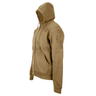 Реглан з капюшоном на блискавці Sturm Mil-Tec TACTICAL HOODIE Coyote 3XL (11472019) - зображення 5