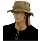 Панама Sturm Mil-Tec British Boonie Hat with Neck Flap R/S Coyote M (12326105) - изображение 3