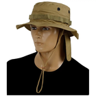 Панама Sturm Mil-Tec British Boonie Hat with Neck Flap R/S Coyote L (12326105) - изображение 3