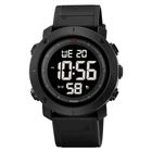 Часы наручные 2122BKBK SKMEI с подсветкой, BLACK-BLACK