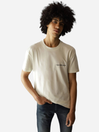 Koszulka męska bawełniana Calvin Klein Jeans J30J324671-CGA M Beżowa (8720109353037) - obraz 1