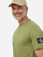 Koszulka męska bawełniana Calvin Klein Jeans J30J323484-L9N L Khaki (8720109344592) - obraz 3