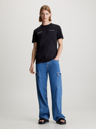 Koszulka męska bawełniana Calvin Klein Jeans J30J325489-BEH M Czarna (8720109351712) - obraz 3