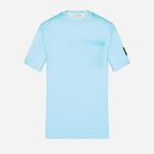 Koszulka męska bawełniana Calvin Klein Jeans J30J325215-CCP L Błękitna (8720109363364) - obraz 4