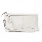 Жіноча шкіряна косметичка Cosmetic A-00276 white