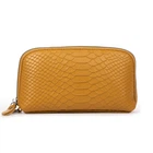 Жіноча шкіряна косметичка Cosmetic 60096 yellow