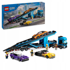 Zestaw klocków LEGO City Laweta z samochodami sportowymi 998 elementów (60408) - obraz 3