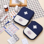 Аптечка-сумка, дорожній органайзер першої допомоги для зберігання ліків / таблеток / медикаментів, набір 3 шт, синій (84256163) - зображення 3