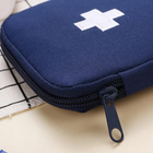Аптечка-сумка, дорожній органайзер першої допомоги для зберігання ліків / таблеток / медикаментів, набір 3 шт, синій (84256163) - зображення 5