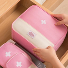Аптечка-сумка, дорожный органайзер первой помощи для хранения лекарств / таблеток / медикаментов, набор 3 шт, розовый (84259211) - изображение 4