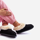 Жіночі домашні капці-чобітки із закритим носком Lanoze 38 Чорні (5905677684032) - зображення 5