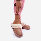 Жіночі домашні капці утеплені із закритим носком Pinky 37 Бежеві (5905677683547) - зображення 2