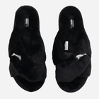 Жіночі домашні капці утеплені з відкритим носком Puma Fluff X Strap 384936-01 35.5 Чорні (4064533870642) - зображення 5