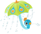 Zabawka Yookidoo parasolka w kształcie pawia zielona (7290107722230) - obraz 1