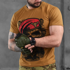 Чоловіча футболка Coolmax з принтом "Завжди перші" койот розмір M - зображення 2