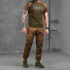 Літній чоловічий костюм Army Coolmax футболка + штани мультикам розмір 3XL - зображення 1