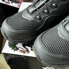 Чоловічі шкіряні кросівки з автоматичною шнурівкою чорні розмір 42 - зображення 4