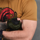 Чоловіча футболка Coolmax з принтом "Завжди перші" койот розмір L - зображення 5
