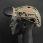 Защитные флип очки на шлем Fast с 2-мя сменными линзами олива - изображение 4