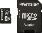 Карта памяти microSD 128Gb Patriot class 10 UHS-I LX + SD адаптер (PSF128GMCSDXC10)