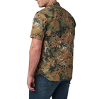 Рубашка тактическая 5.11 Tactical® Wyatt Print Short Sleeve Shirt M Sage Green Canopy Camo - изображение 3