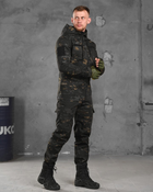 Тактичний костюм poseidon у чорний мультикам 0 S - зображення 3
