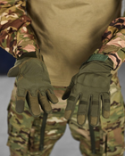 Зимові рукавички софтшел oliva основний склад п0 XL - зображення 6
