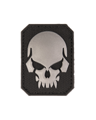 Нашивка на липучке Sturm Mil-Tec Skull Patch PVC 3D Black