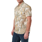 Рубашка тактическая 5.11 Tactical® Wyatt Print Short Sleeve Shirt XL Sand Dune Canopy Camo - изображение 4