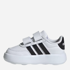 Дитячі кеди для хлопчика Adidas Breaknet 2.0 CF I ID5276 25.5 Білі/Чорні (4066759164697) - зображення 3