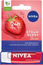 Помада для губ Nivea Strawberry Shine живильна 4.8 г (9005800362977) - зображення 1