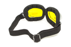 Окуляри захисні із ущільнювачем Global Vision Retro Joe (yellow) жовті - зображення 2