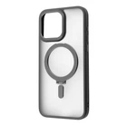Чехол противоударный с подставкой MagSafe VVave Premium Attraction Case with Magnetic Ring для Apple iPhone 15 Pro (6.1") Black
